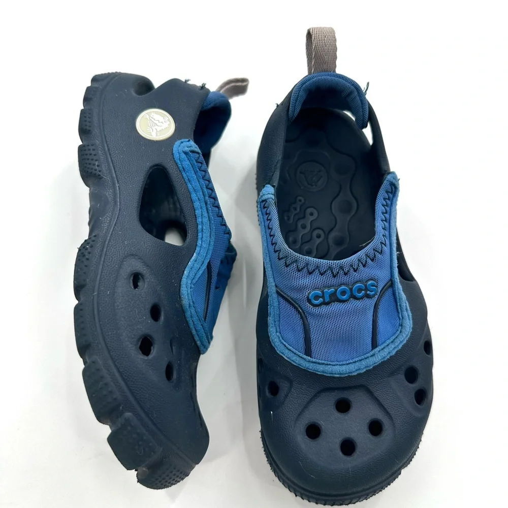 Crocs Kids Blue Micah II Sport Water Shoes SIZE 10-11C
